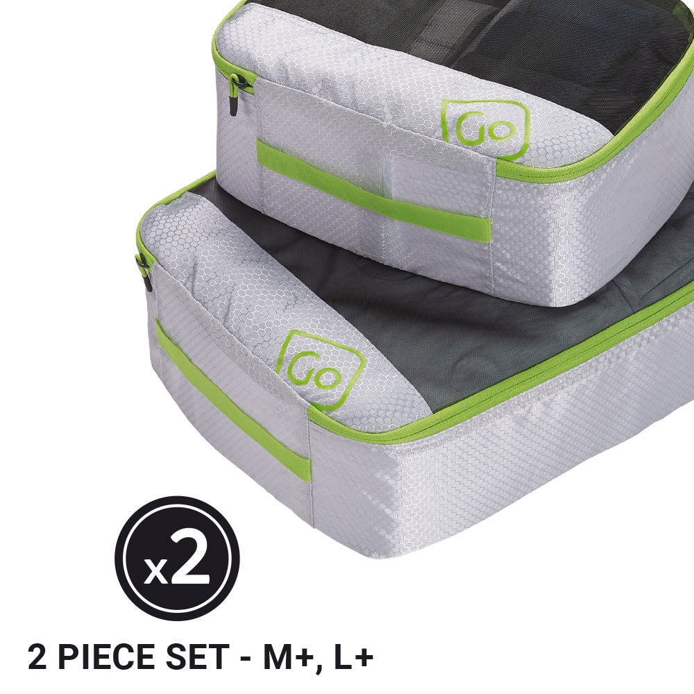 Go Travel Deeper Packing Cubes (Green)