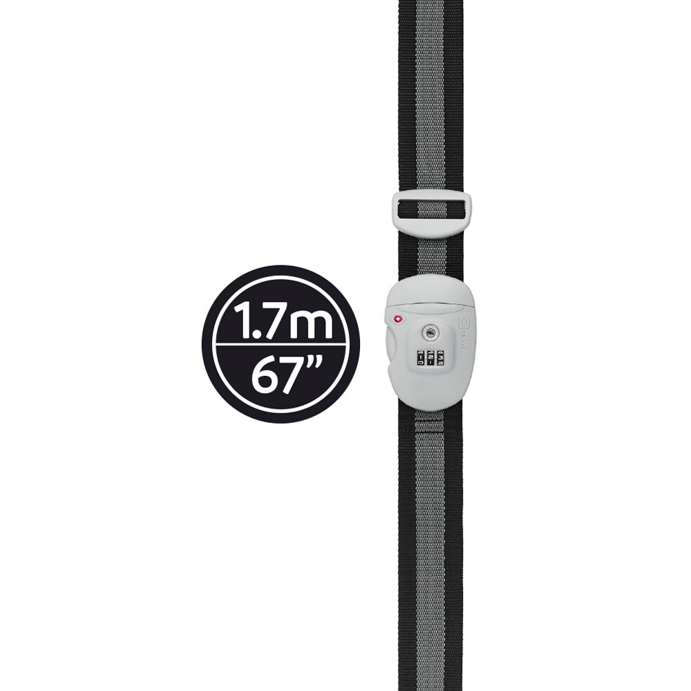 Go Travel Combi Luggage Strap TSA (Black)