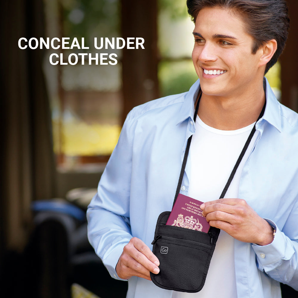 Go Travel Classic Passport Pouch (Black)