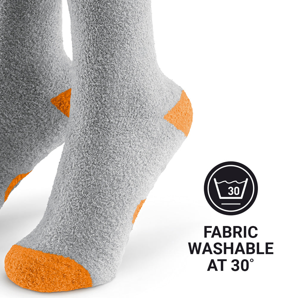 Go Travel Everyday Fluffy Sockzzz (Orange)
