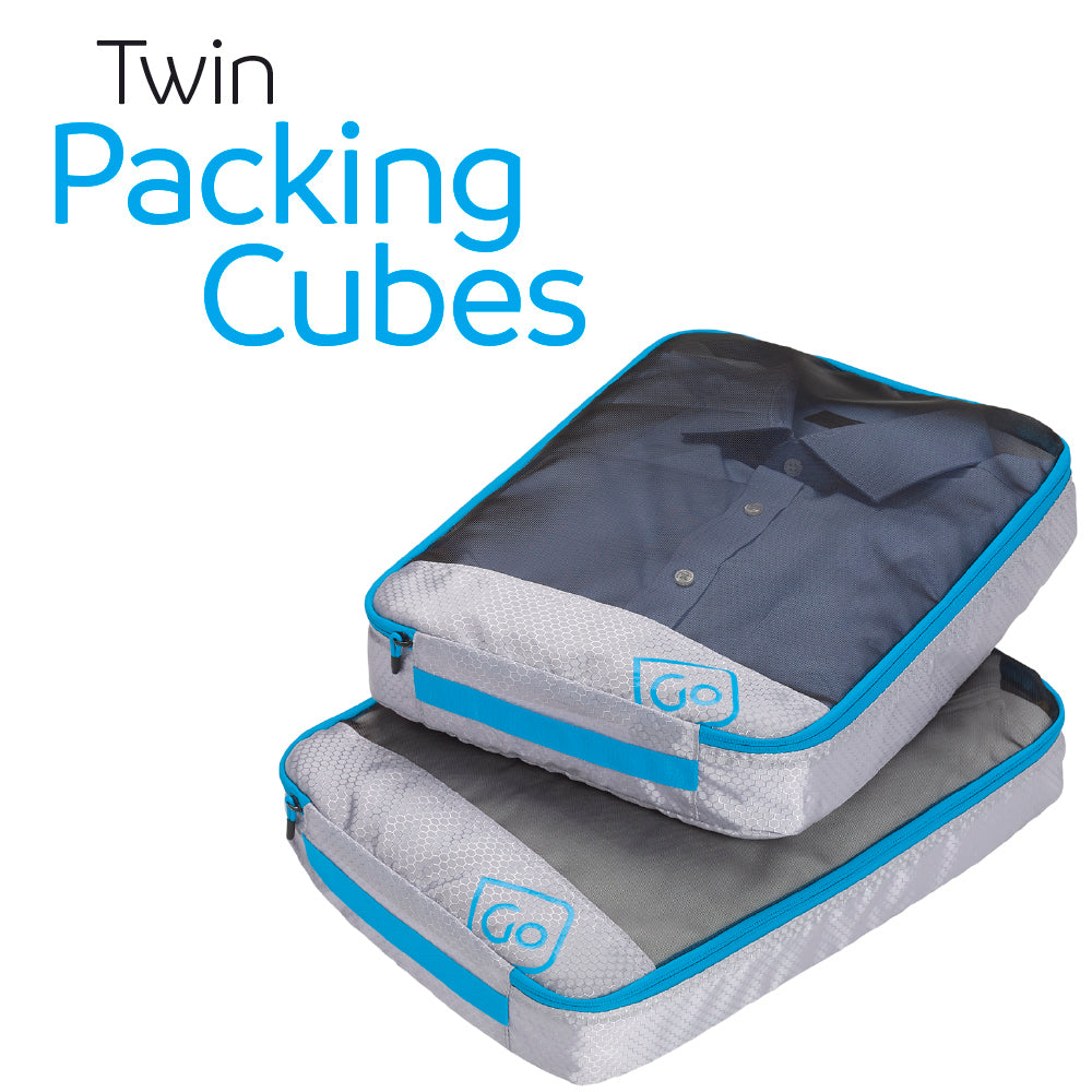 Go Travel Twin Packing Cubes (Blue)