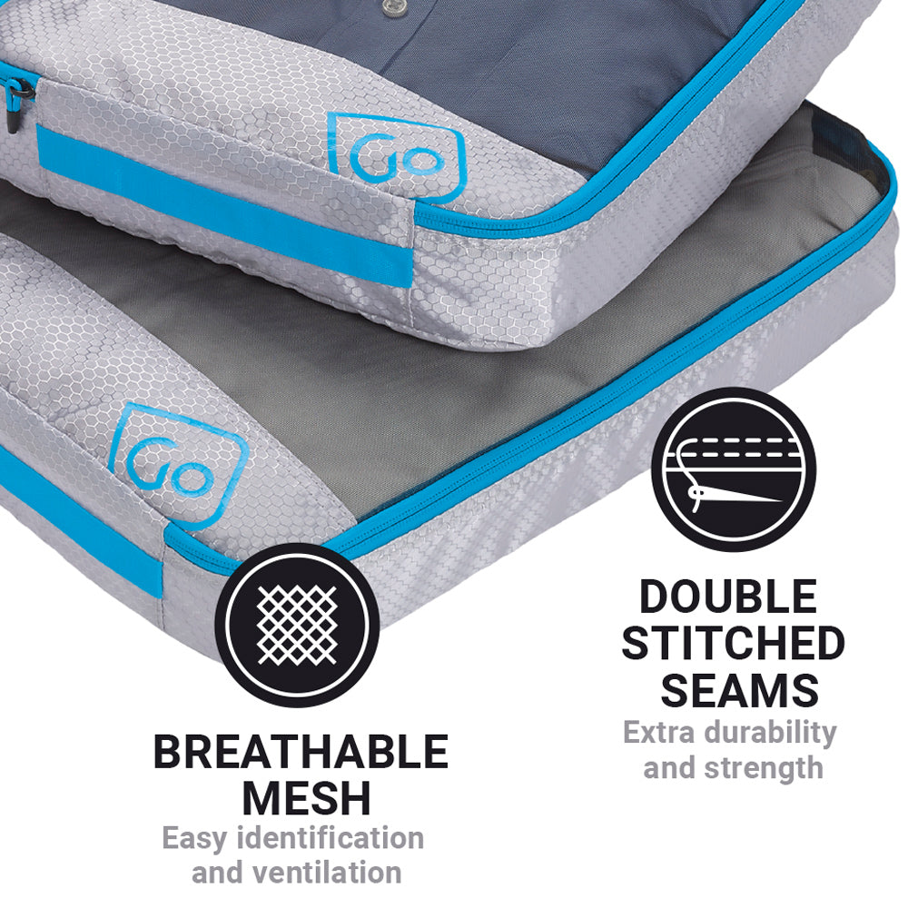 Go Travel Twin Packing Cubes (Blue)
