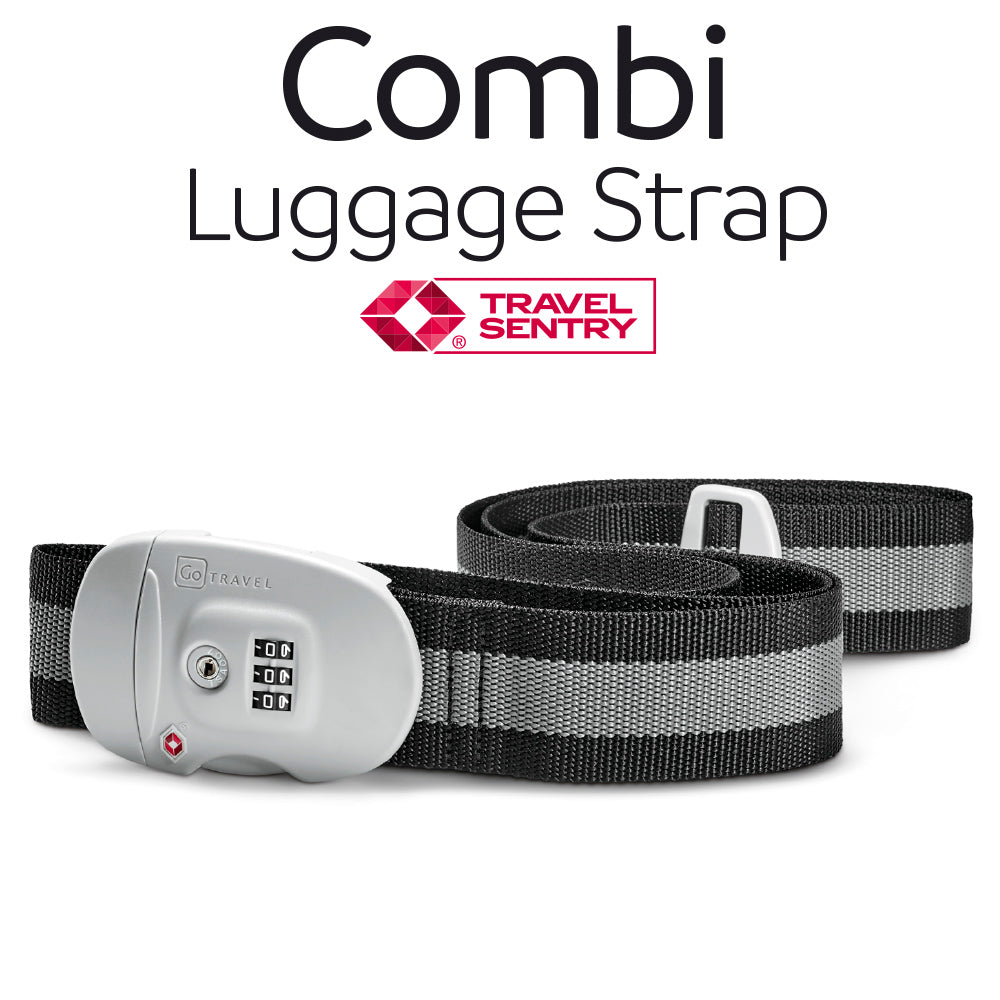 Go Travel Combi Luggage Strap TSA (Black)