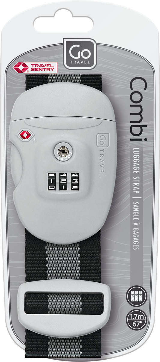 Go Travel Combi Luggage Strap TSA (Black)