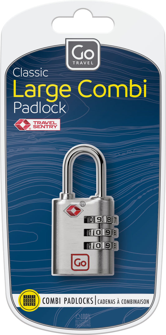 Go Travel Classic Large Combi Padlock TSA