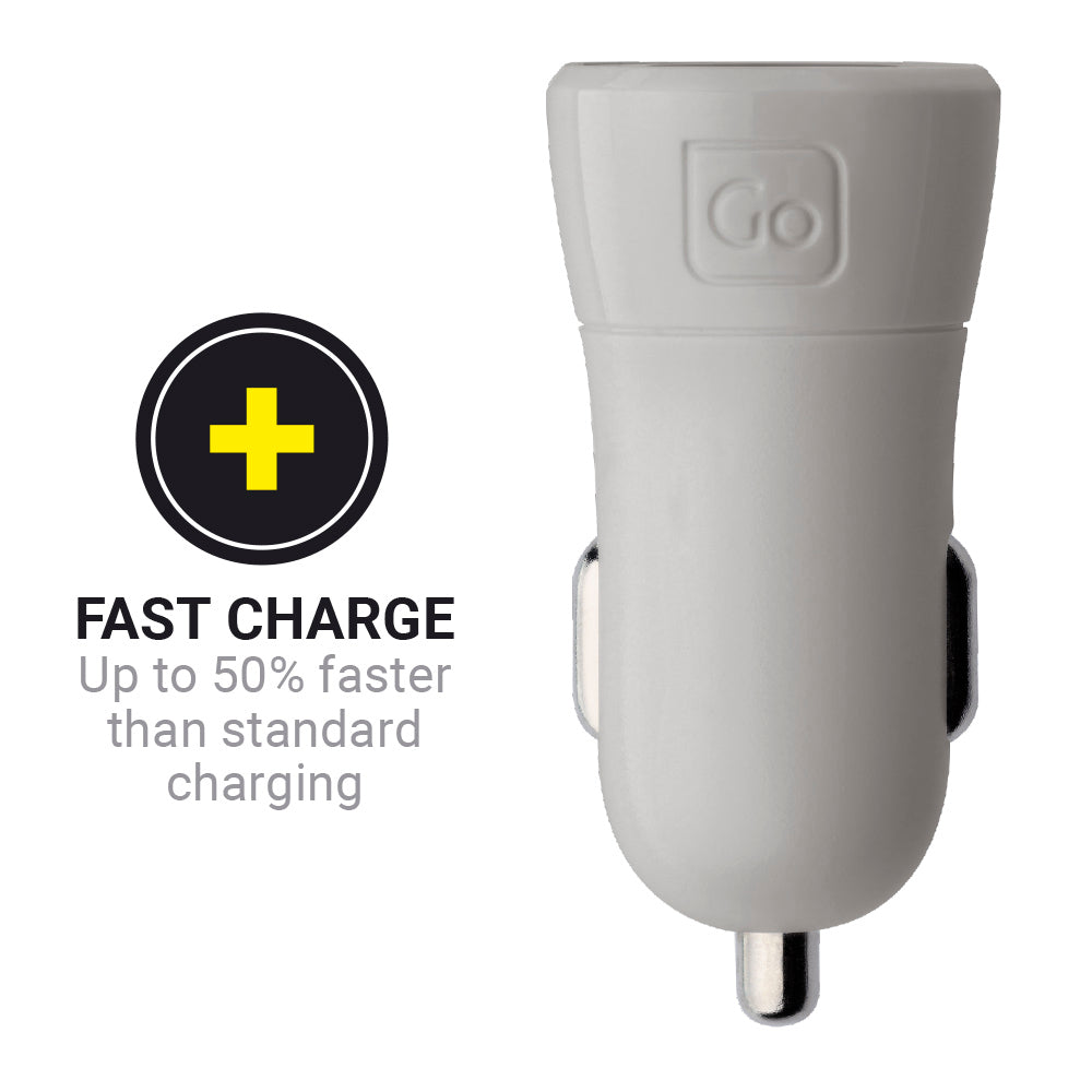 Go Travel In-Car USB-A & USB-C Charger + (4.8A)