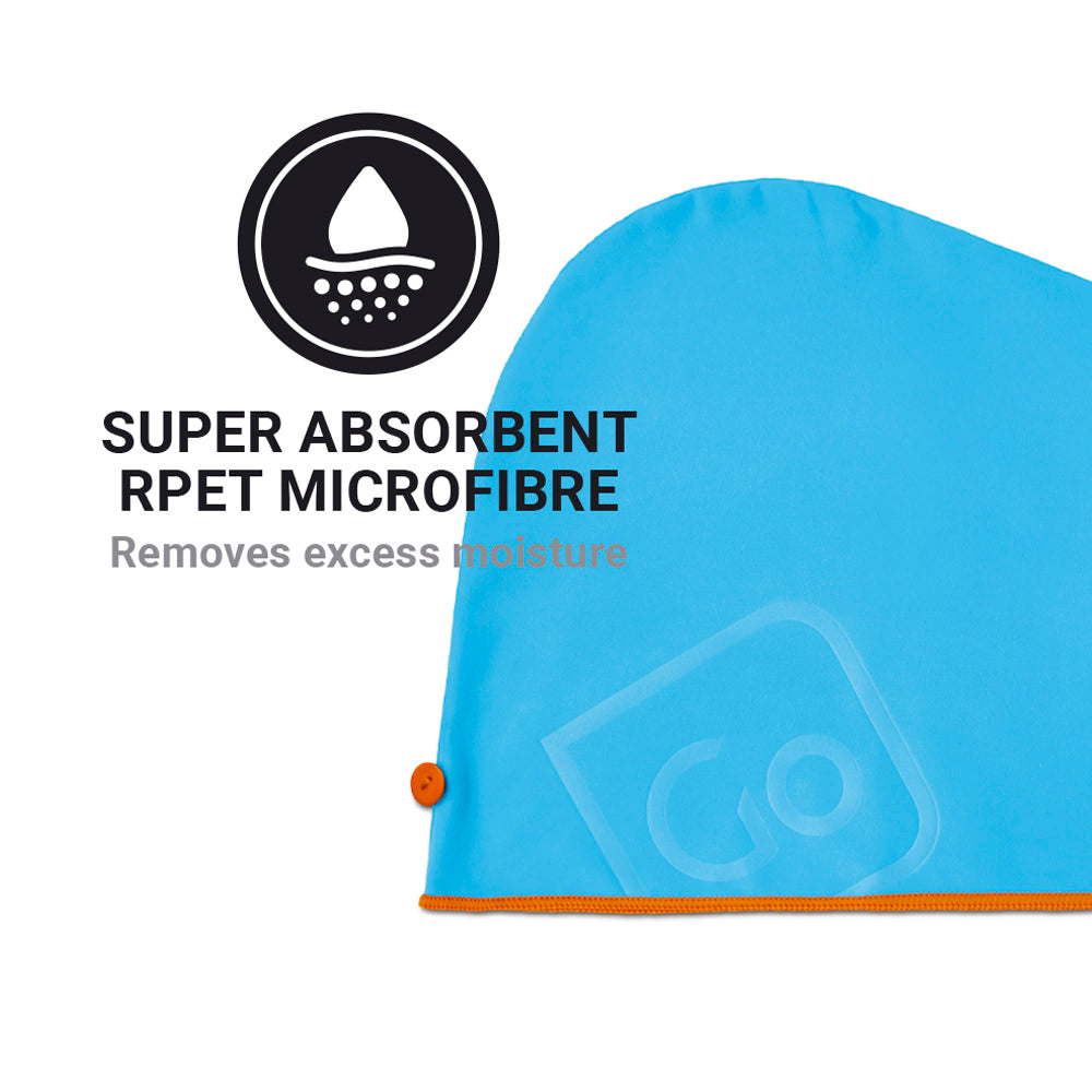 Go Travel Quick Drying Hair Wrap (Blue)