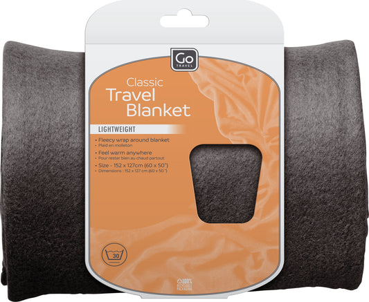 Go Travel Classic Travel Blanket (Grey)