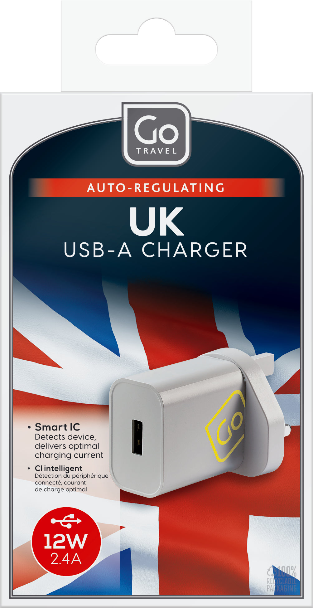 Go Travel UK USB-A Charger (2.4A)