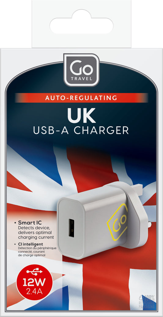 Go Travel UK USB-A Charger (2.4A)