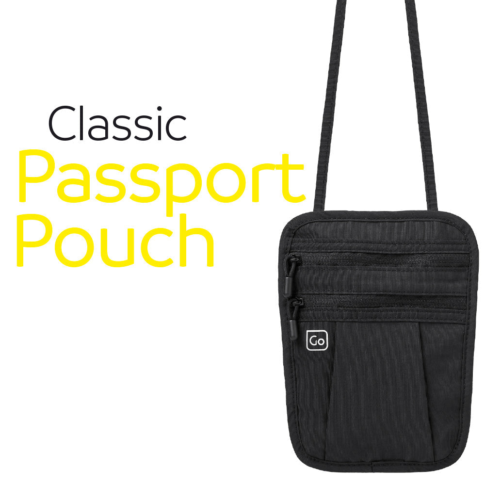Go Travel Classic Passport Pouch (Black)
