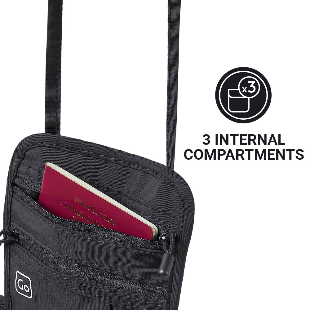 Go Travel Classic Passport Pouch (Black)