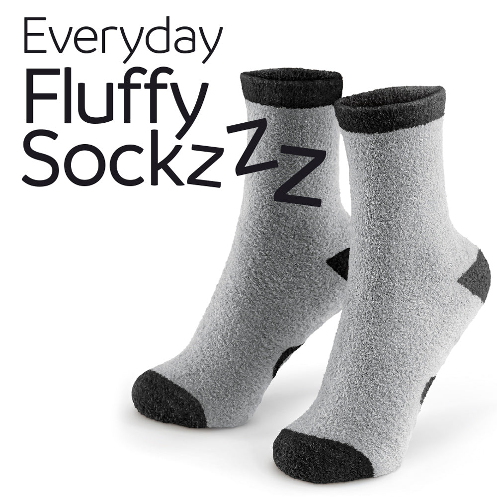 Go Travel Everyday Fluffy Sockzzz (Black)