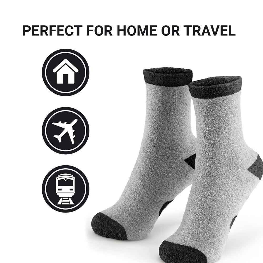 Go Travel Everyday Fluffy Sockzzz (Black)