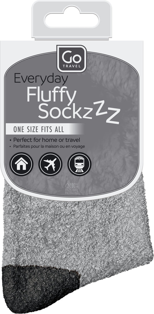 Go Travel Everyday Fluffy Sockzzz (Black)