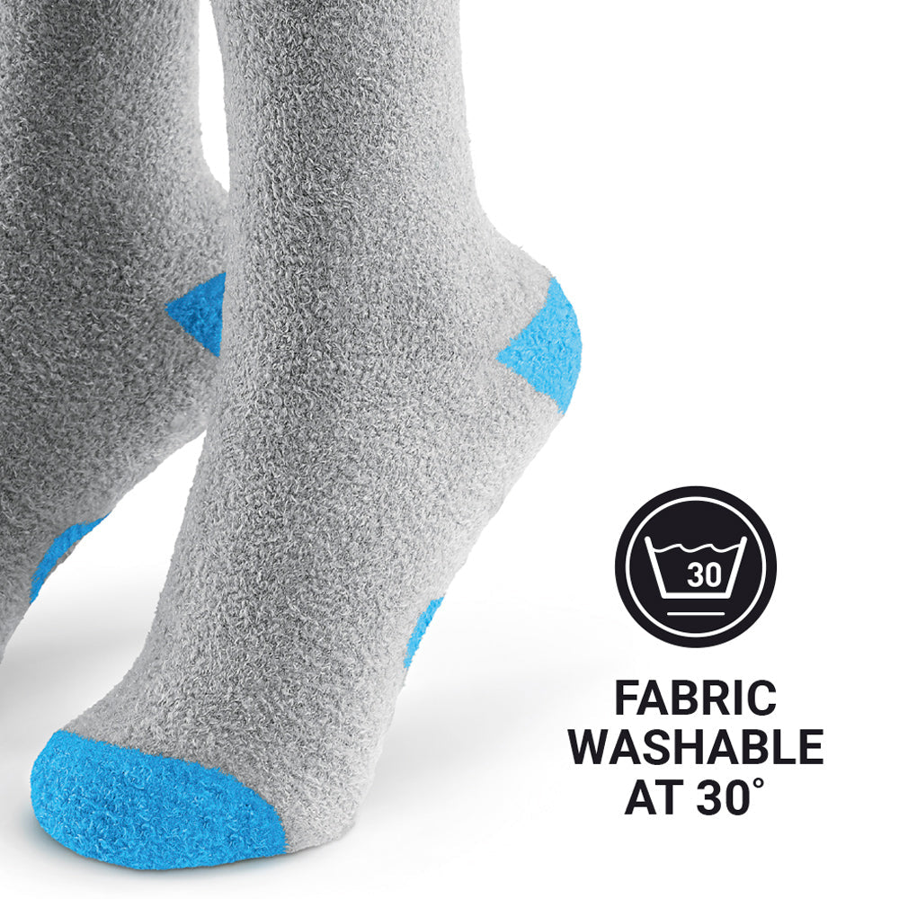 Go Travel Everyday Fluffy Sockzzz (Blue)