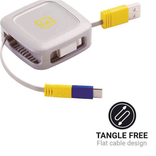 Go Travel 3 in 1 Retractable Connector Cable (1M)